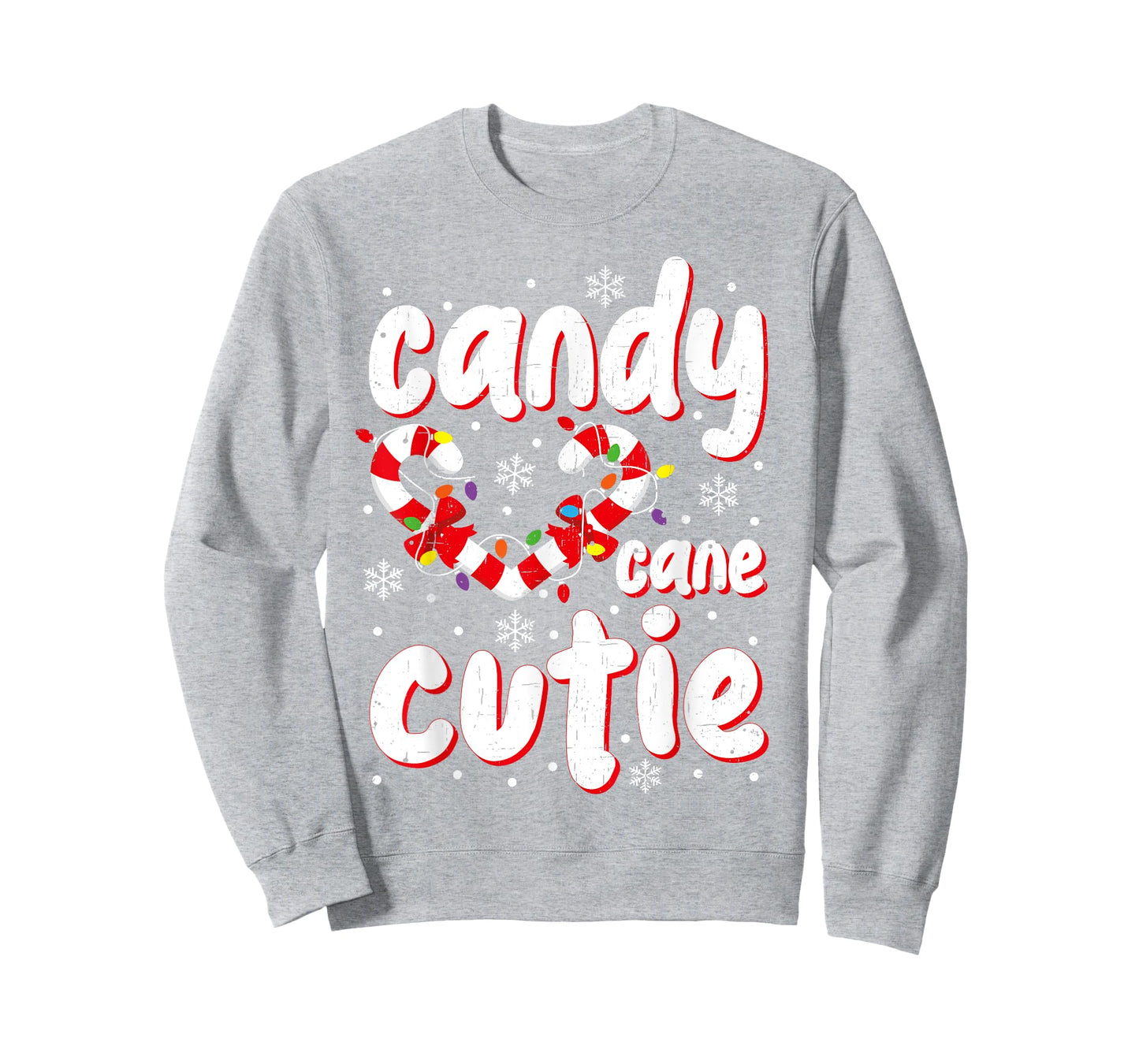 Christmas Candy Cane Cutie Santa Xmas Kids Toddler Women Men T-Shirt