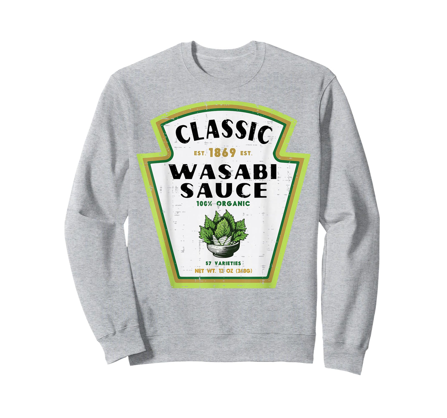 Halloween Wasabi Sauce Funny Food Costume Men Women Kids T-Shirt