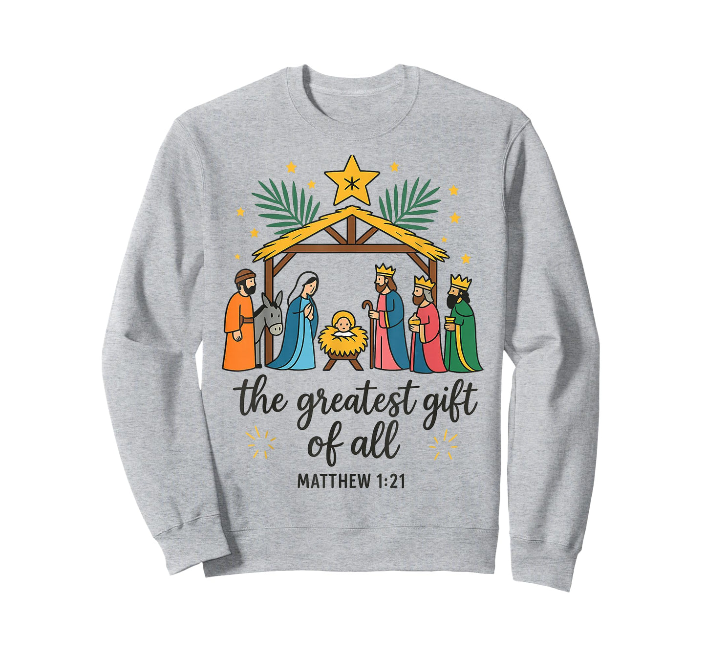 The Greatest Gift for All Christmas Nativity Jesus Christian T-Shirt