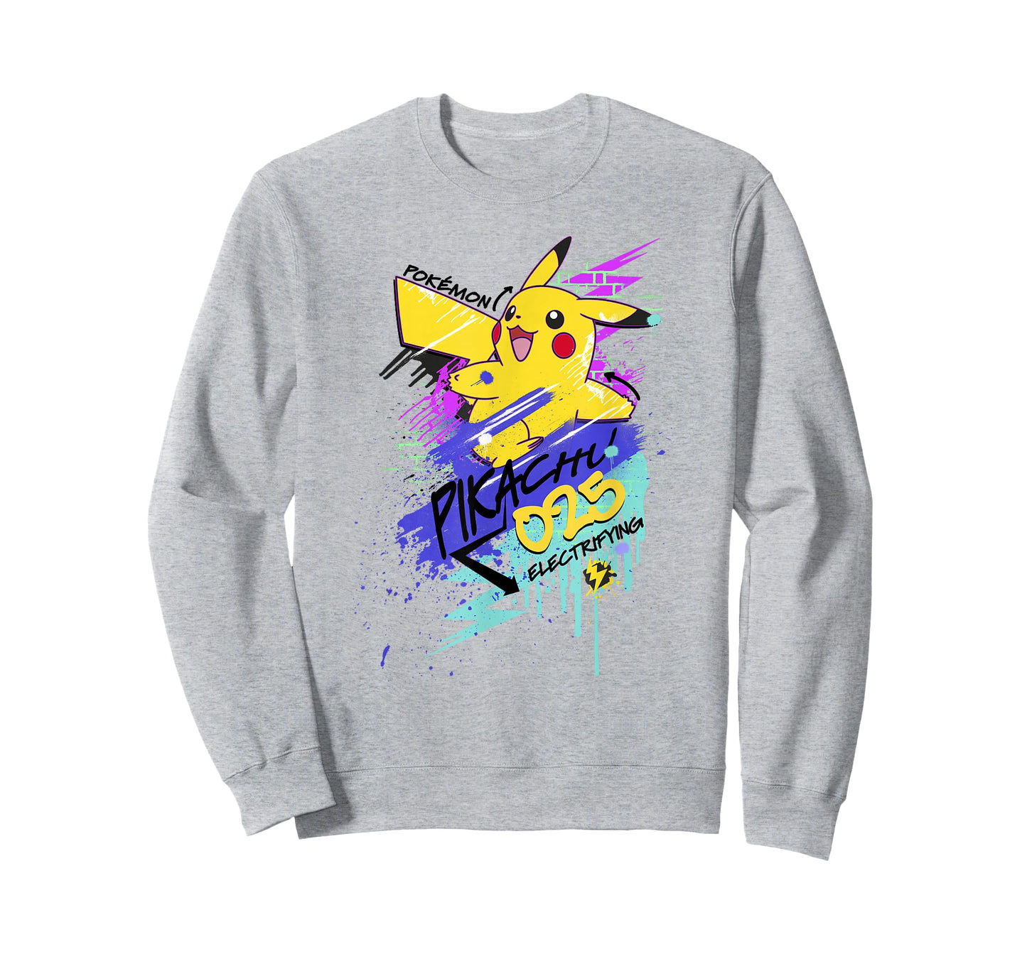 Pokémon Pikachu 025 Electrifying Street Art Graffiti Logo T-Shirt