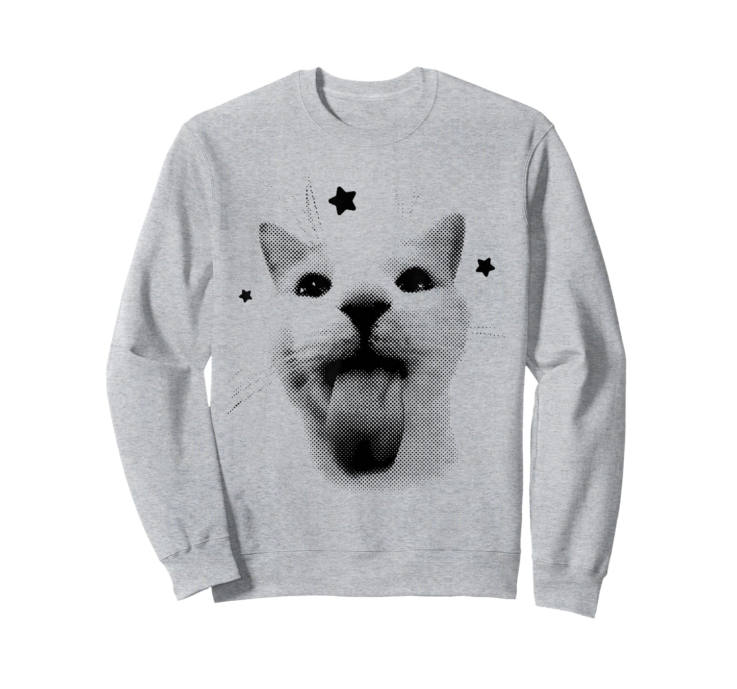 Funny Retro Cat Silly Vintage Kitten Meme Cat Lovers T-Shirt