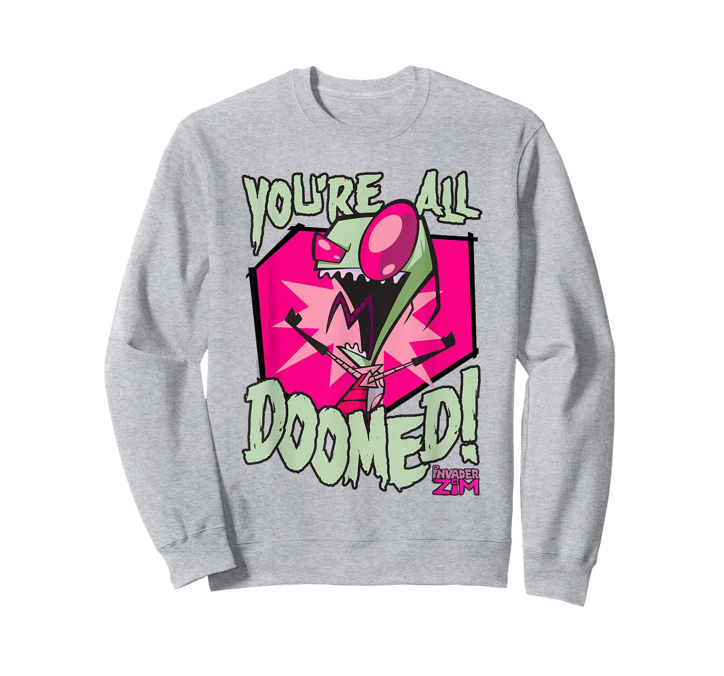 Invader Zim You're All Doomed Dark Humor Nickelodeon Cartoon T-Shirt