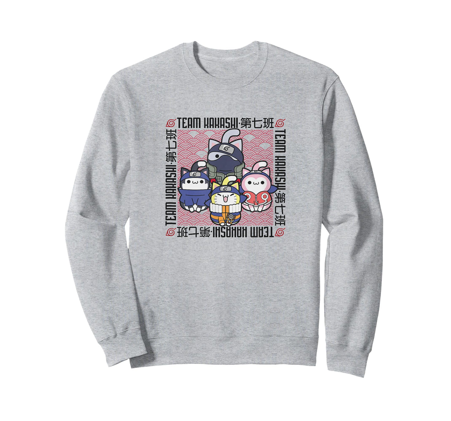 Nyaruto Team Kakashi Naruto Sasuke Sakura Group Shot T-Shirt
