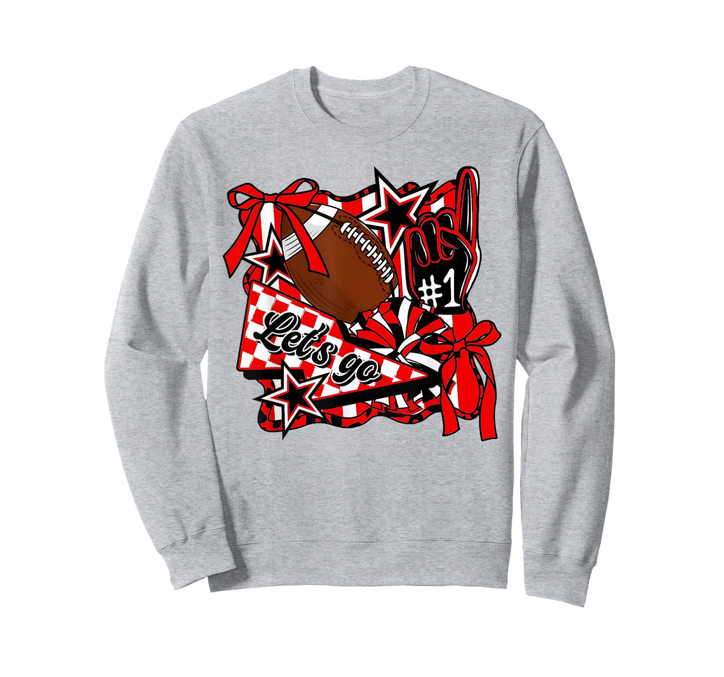 Retro Go Cheer Sports Team Cheerleader Cheerleading Red T-Shirt
