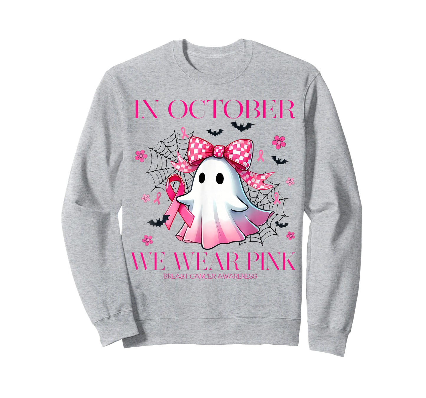 in October We Wear Pink Breast Cancer Awareness T Shirt T-Shirt