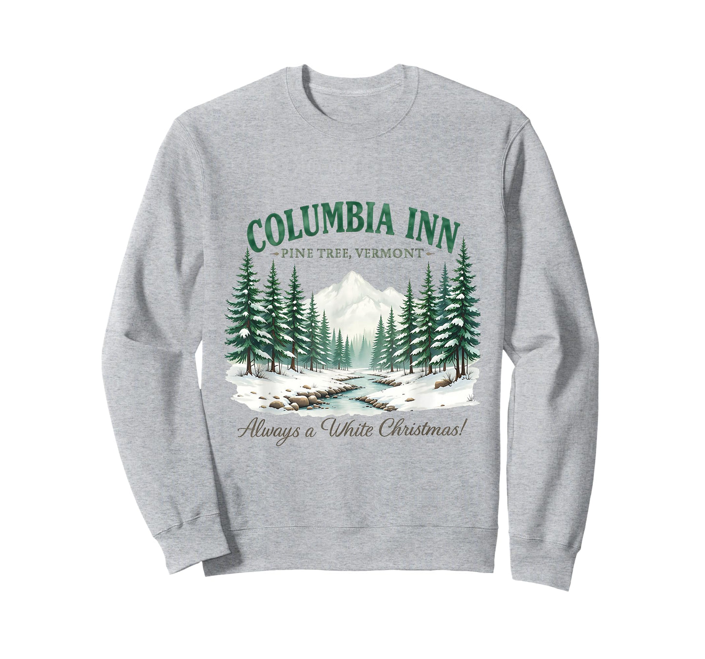 Columbia Pine Tree Vermont Xmas Winter Vintage Christmas T-Shirt