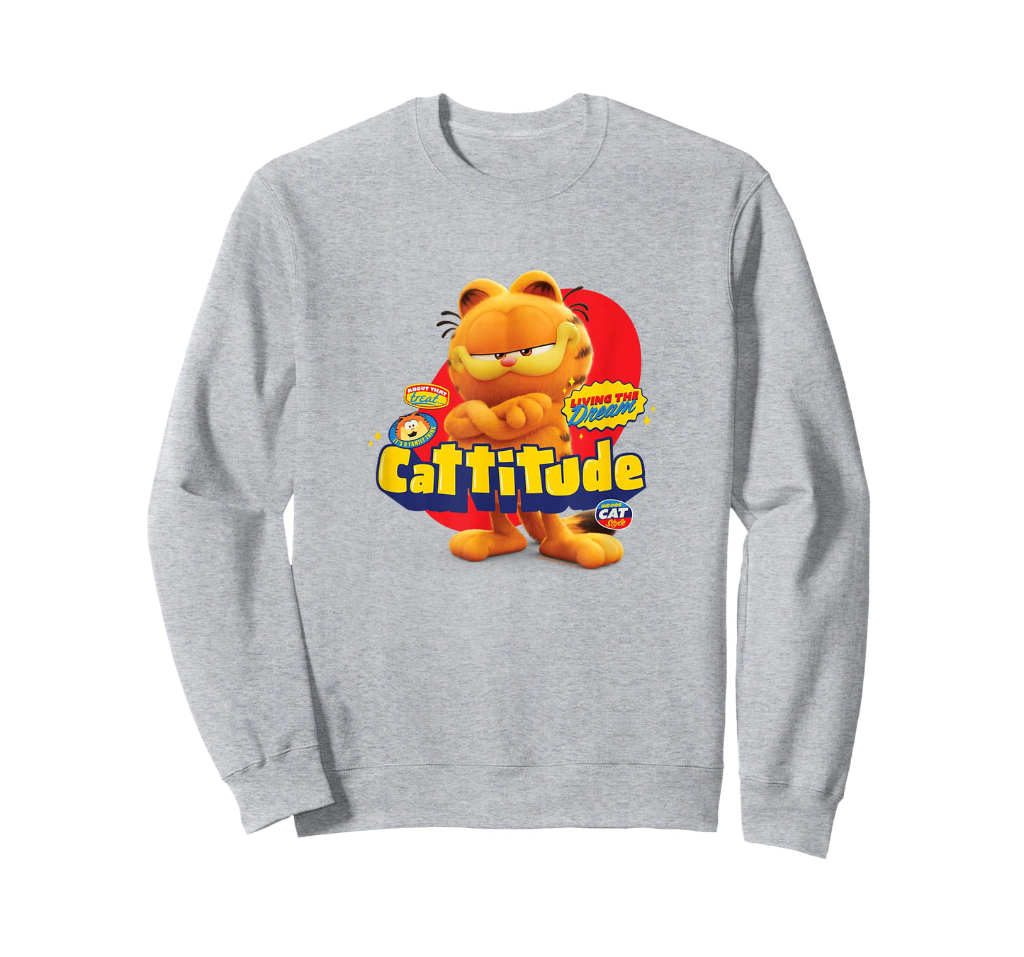The Garfield Movie Cattitude Sassy Garfield Portrait T-Shirt