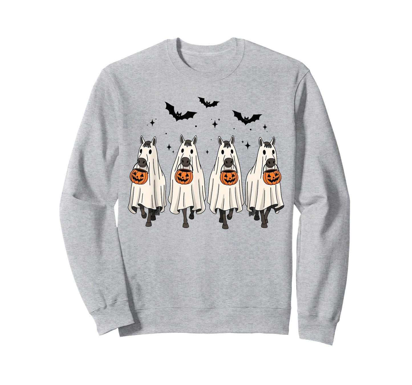 Funny Ghost Horses Halloween Cowboy Spooky Horse T-Shirt