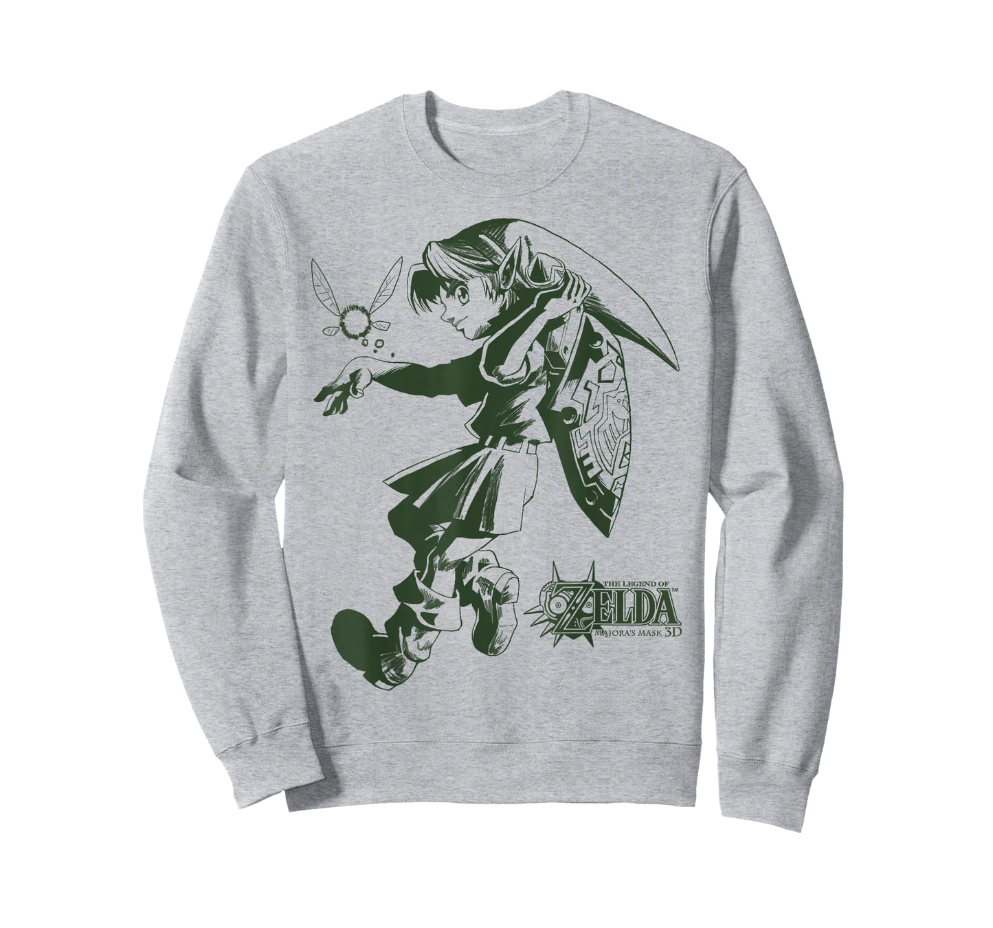 Nintendo Zelda Majora's Mask 3D Link Navi Green Line T-Shirt T-Shirt