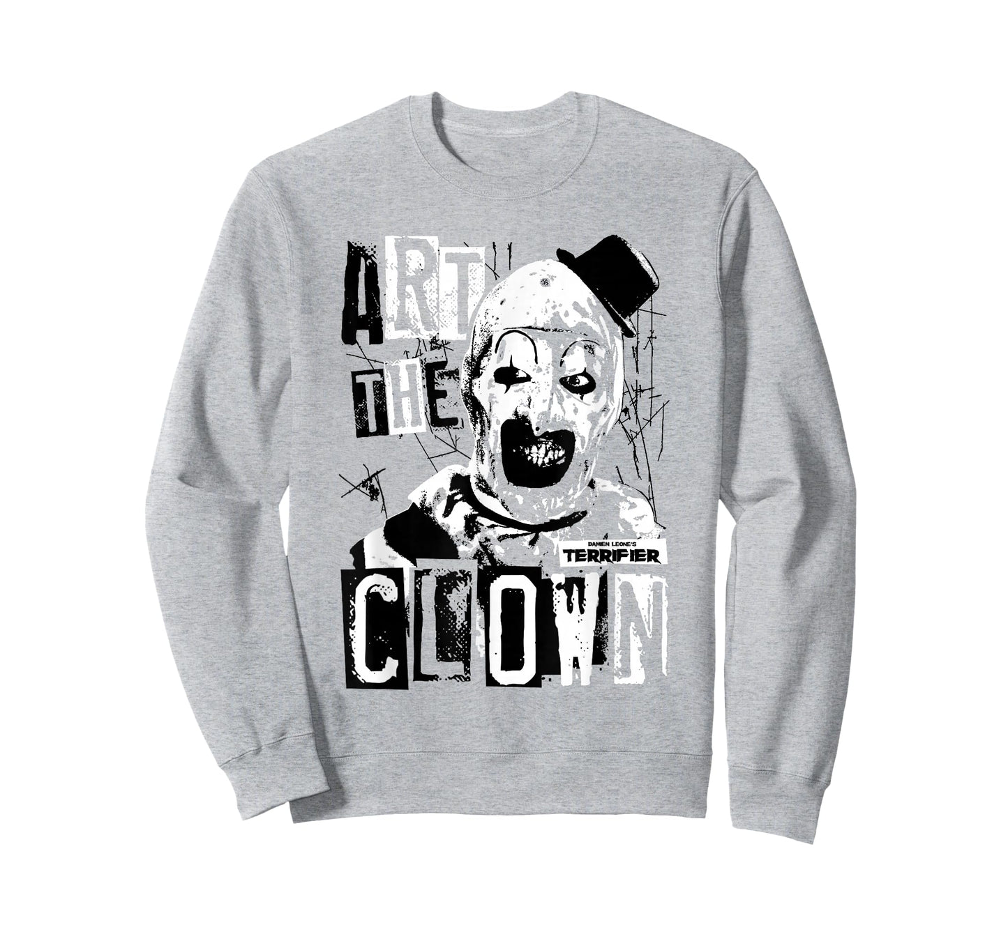 Terrifier Art The Clown Bloody Face High Contrast Horror T-Shirt
