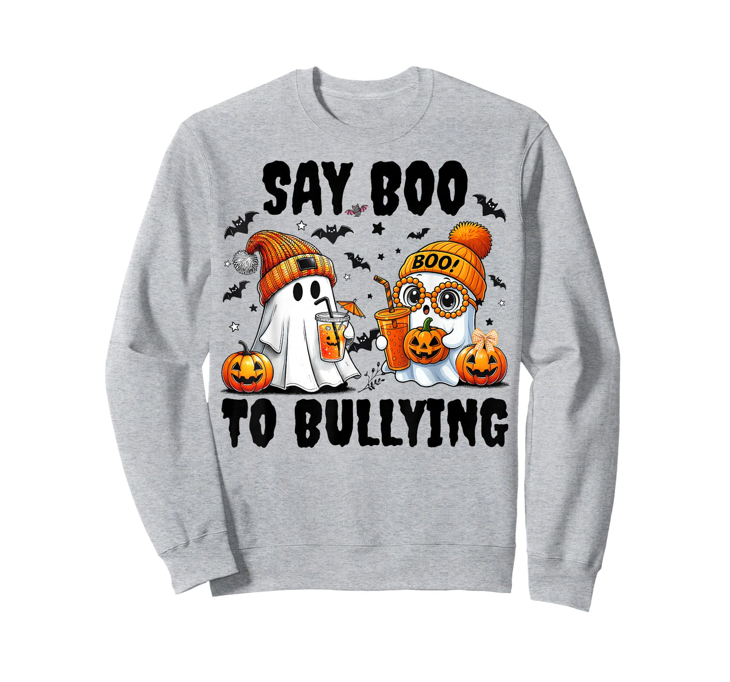 Say Boo to Bullying Ghost Halloween Unity Day Anti Bullying T-Shirt
