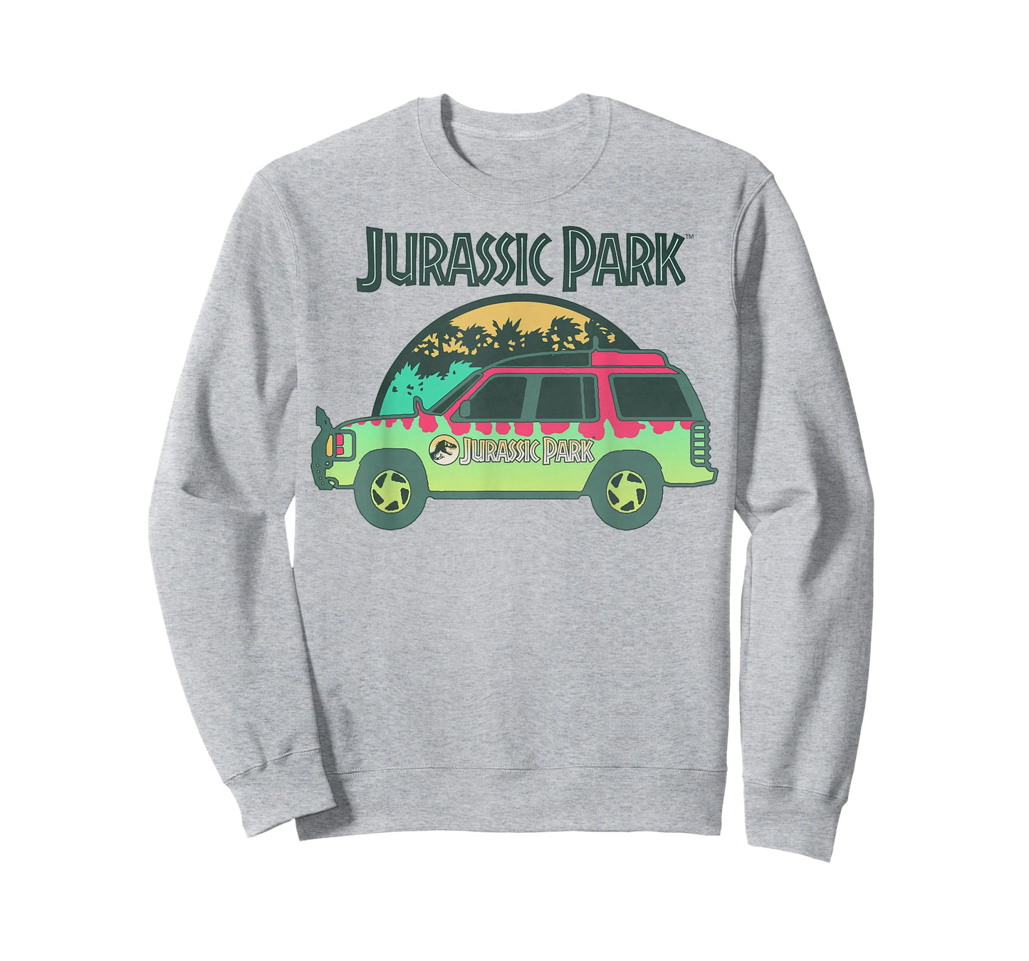 Jurassic Park Green Car Ride Logo Graphic T-Shirt T-Shirt