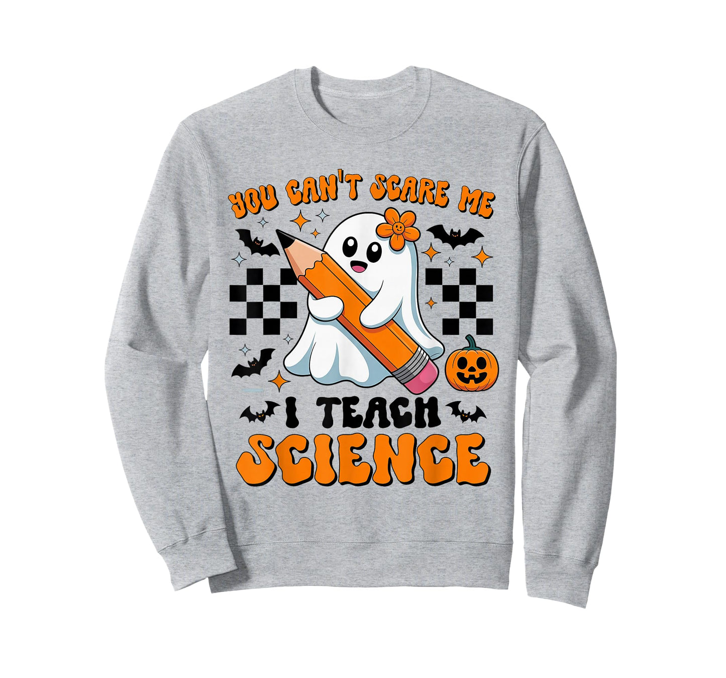 You Can't Scare Me I Teach Science Retro Teacher Halloween T-Shirt
