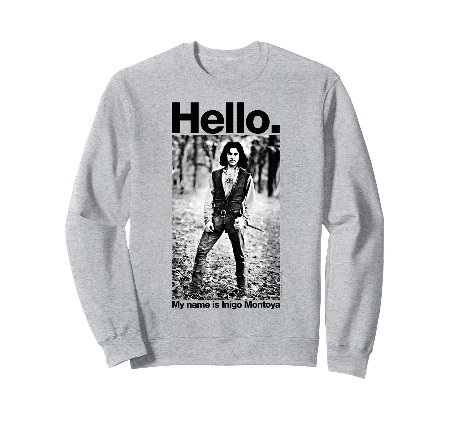 The Princess Bride Hello My Name is Inigo Montoya B&W T-Shirt