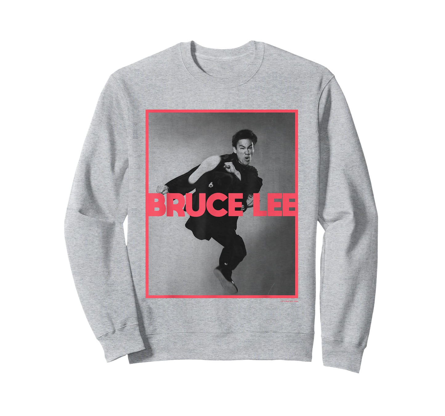 Bruce Lee Flying Kick Frontal Shot Poster T-Shirt