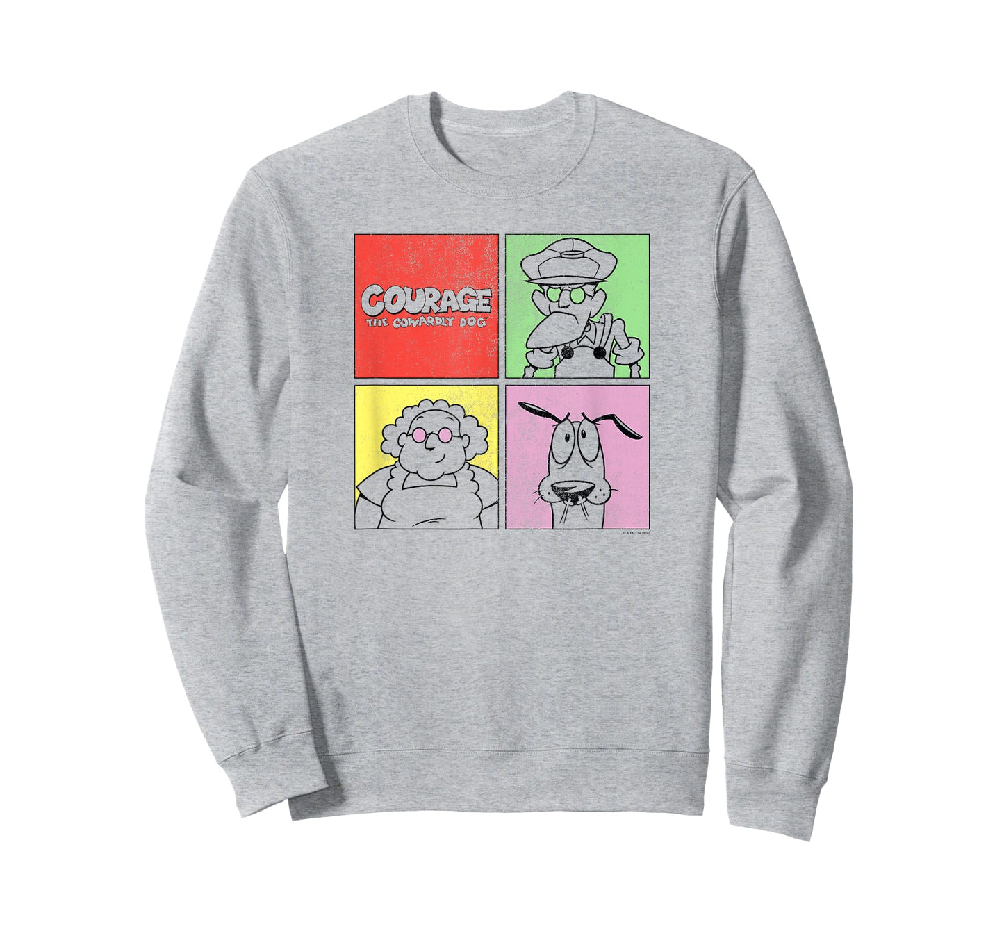 Courage the Cowardly Dog Family Pop Art Cartoon T-Shirt