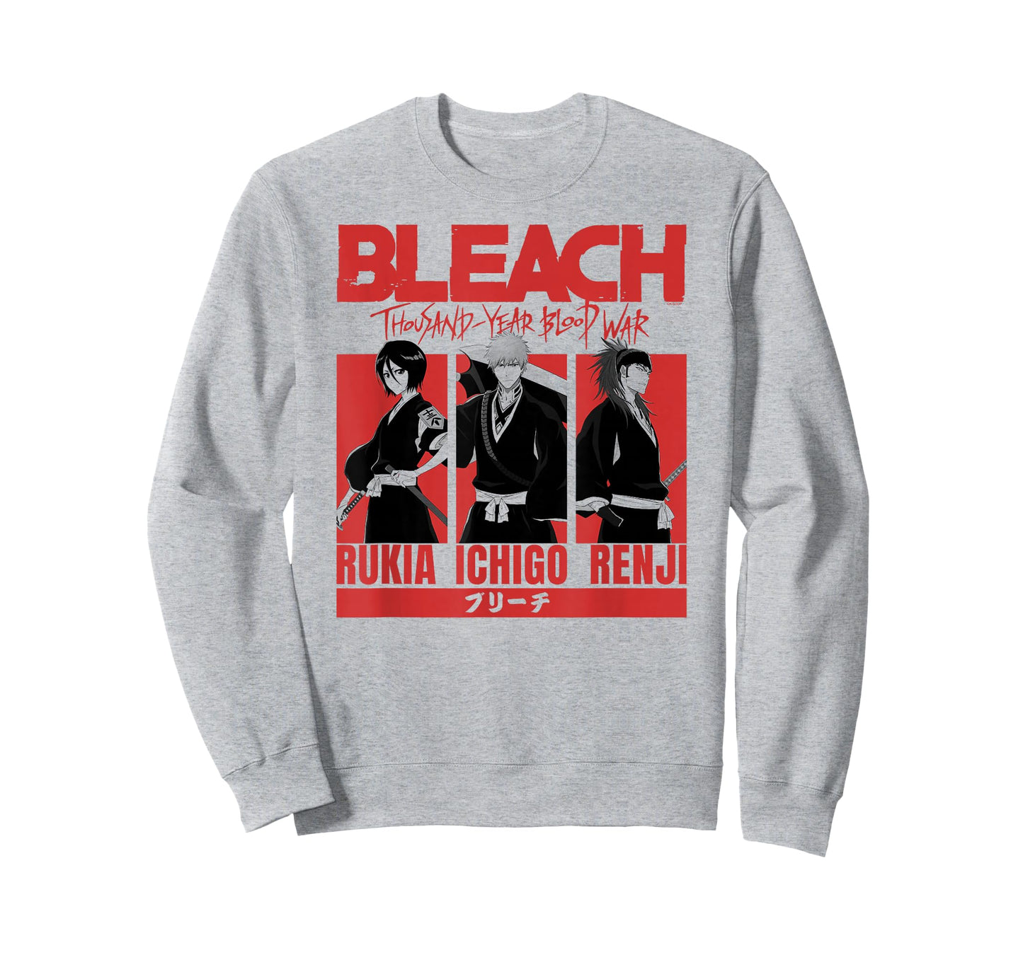 BLEACH: Thousand Year Blood Rukia Ichigo Renji Blocks Anime T-Shirt