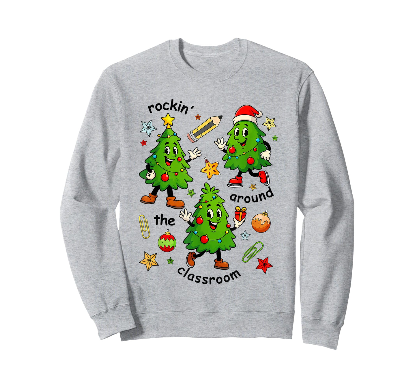 Rockin Around The Classroom Christmas Elementary Teacher T-Shirt