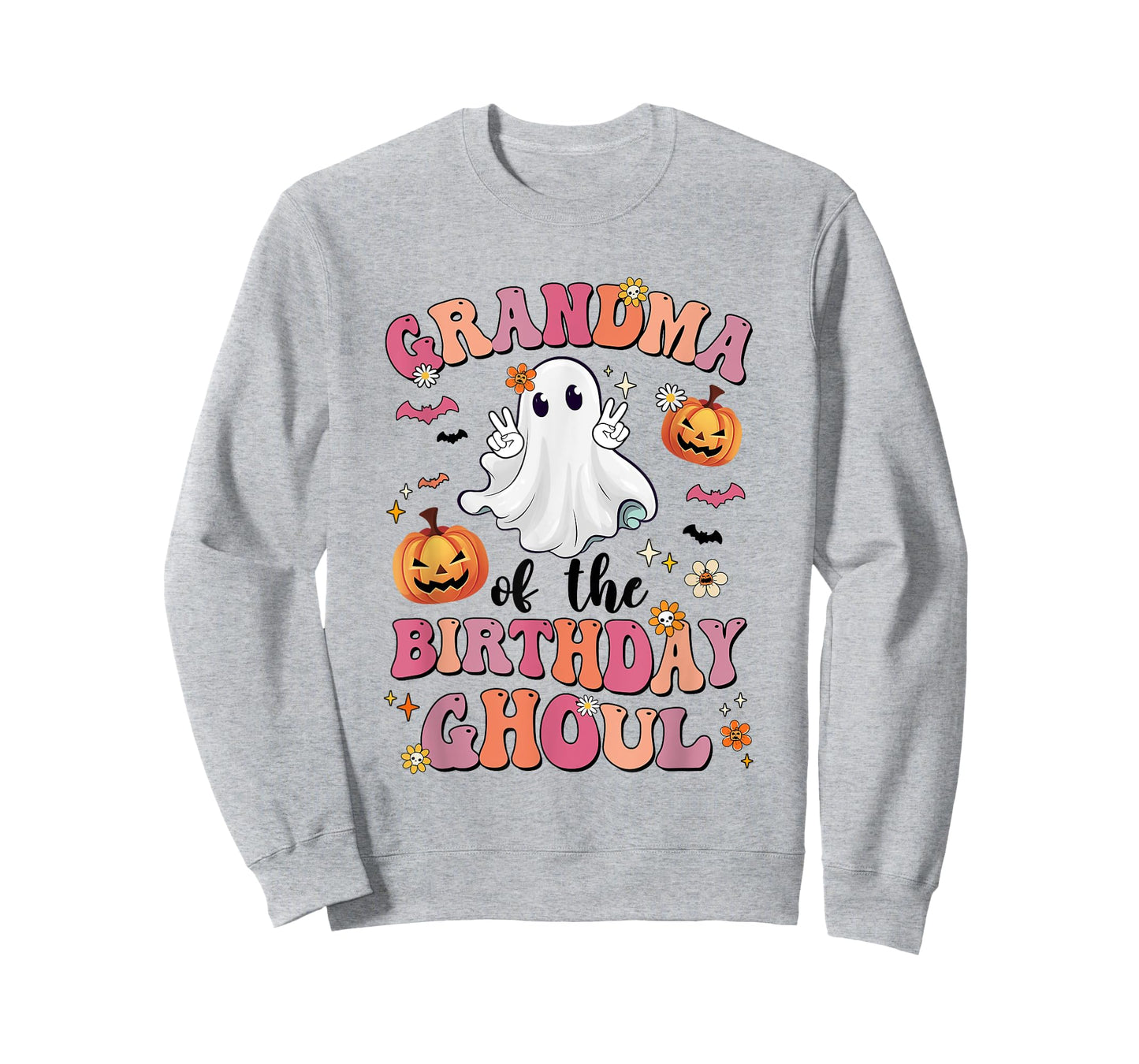 Grandma Of The Birthday Ghoul Halloween Bday Boys Girls T-Shirt