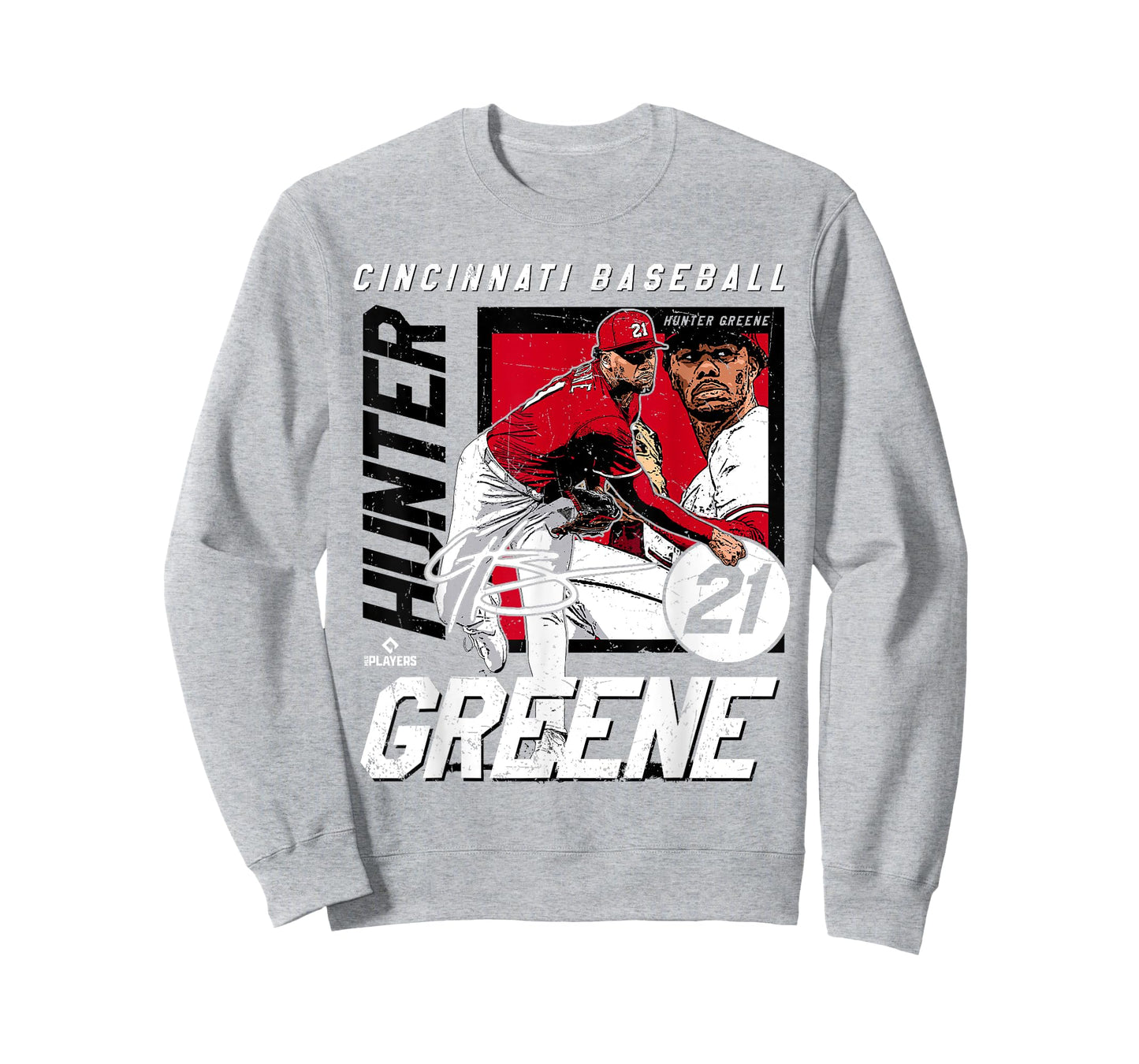 Hunter Greene | Cincinnati MLB Baseball Players | MLBHGR203M T-Shirt