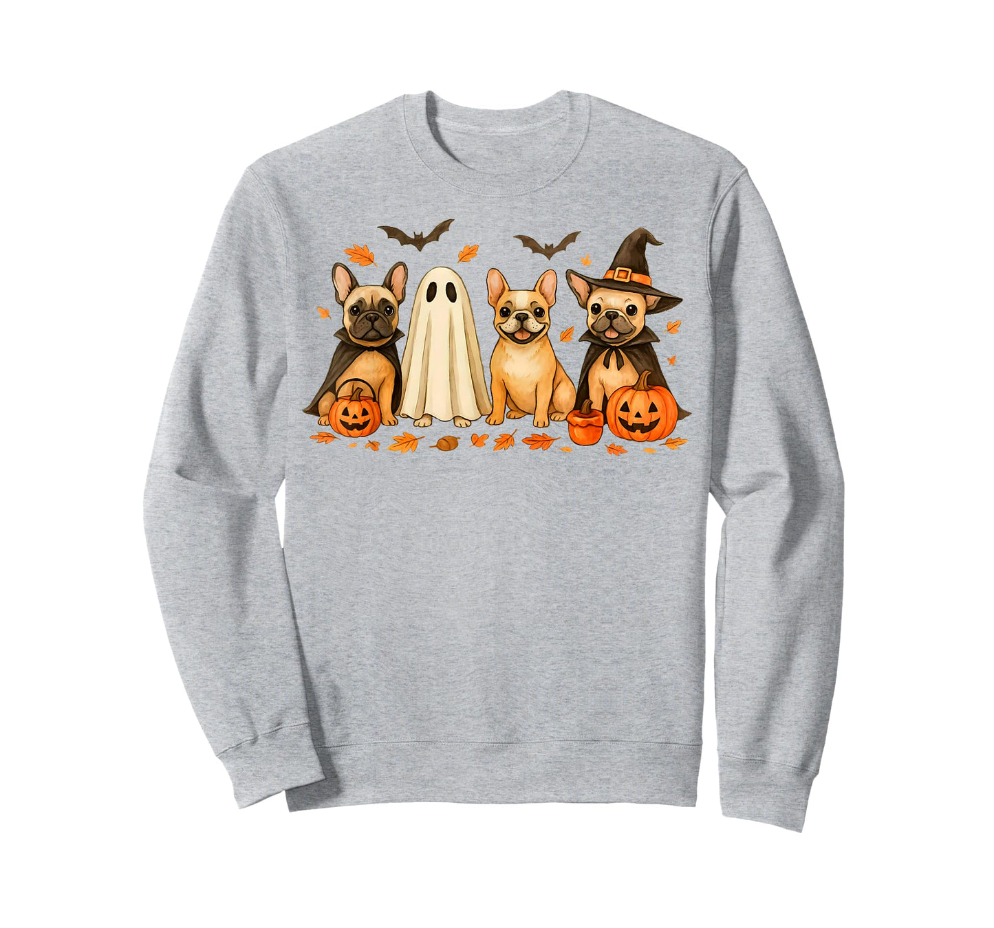 Cute French Bulldog Halloween Costume Frenchie Dog Ghost T-Shirt