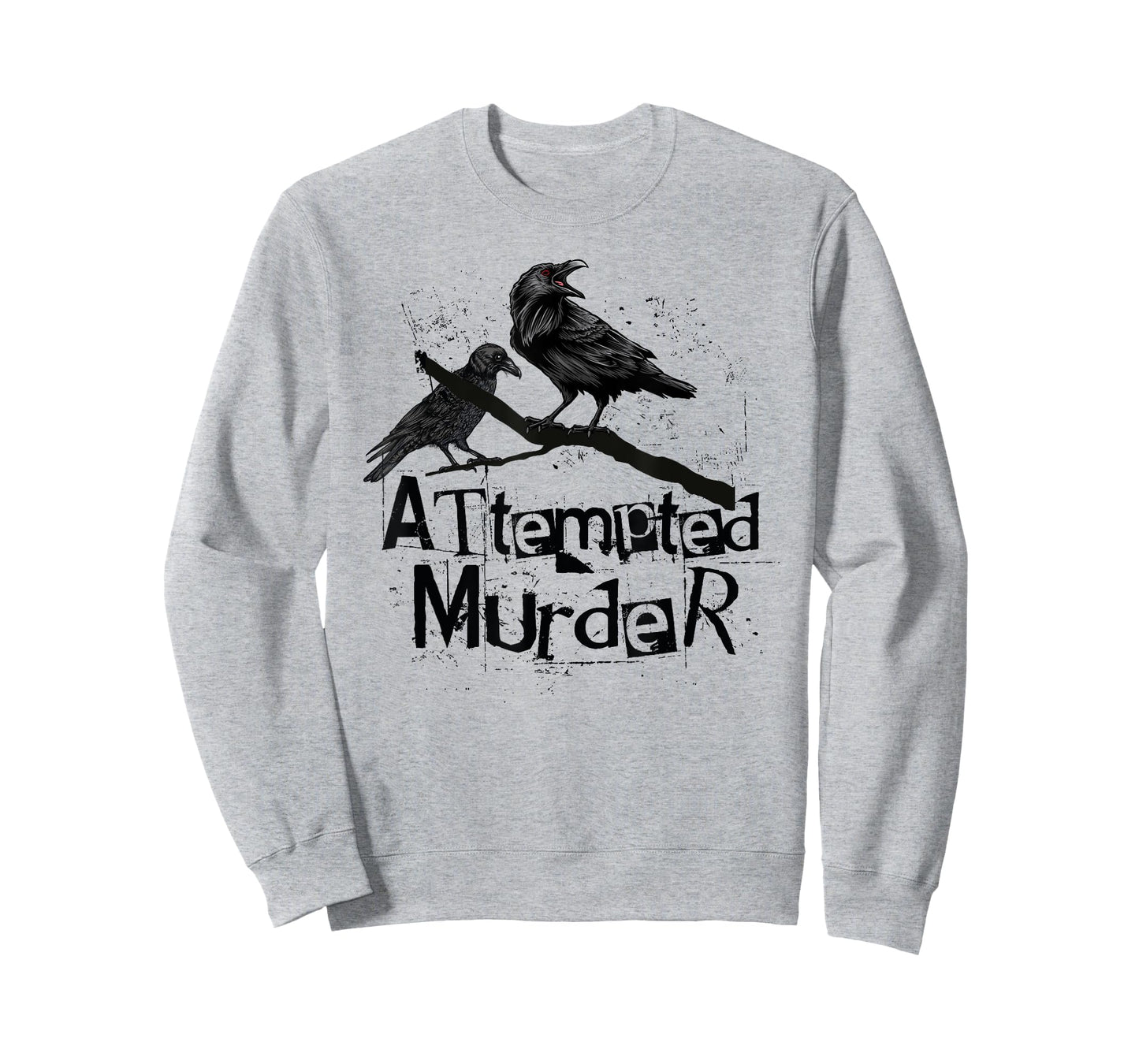 Attempted Murder, Crows Collective Noun, Funny Halloween T-Shirt