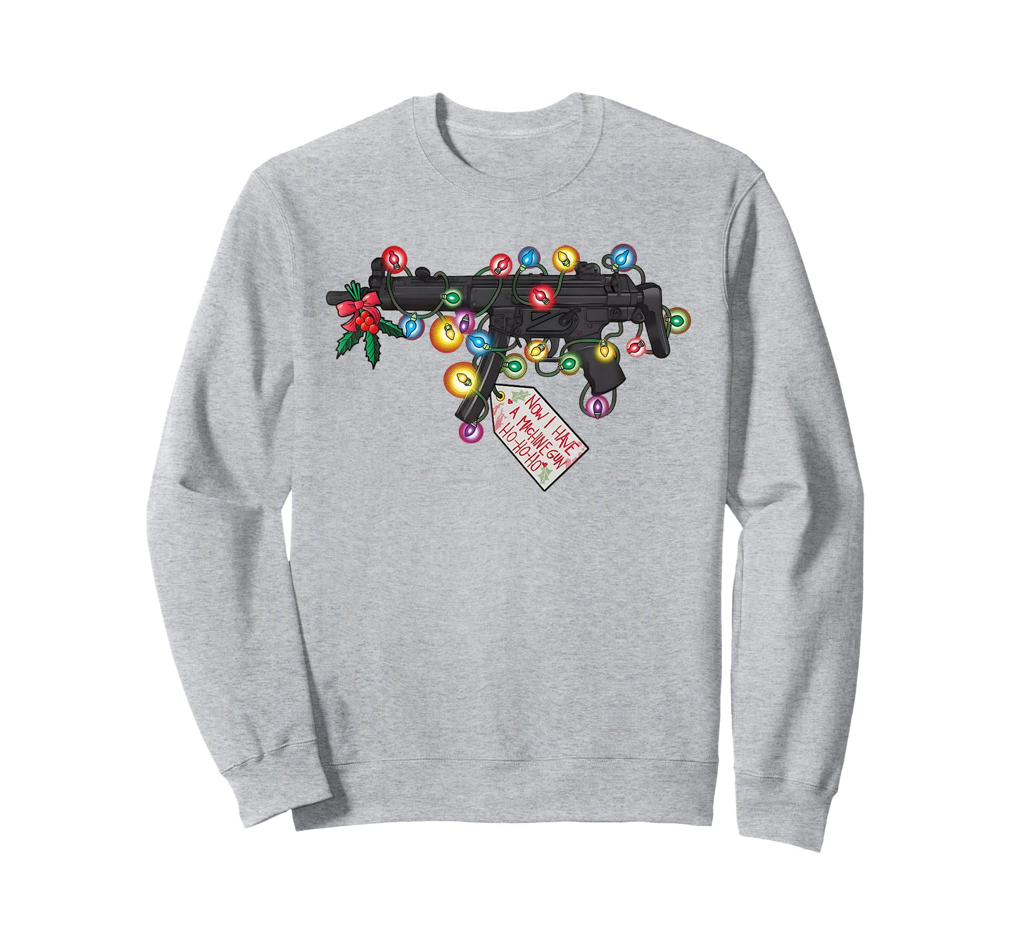 Gun Now I Have A Machine Gun Ho-ho-ho Christmas Lighs T-Shirt