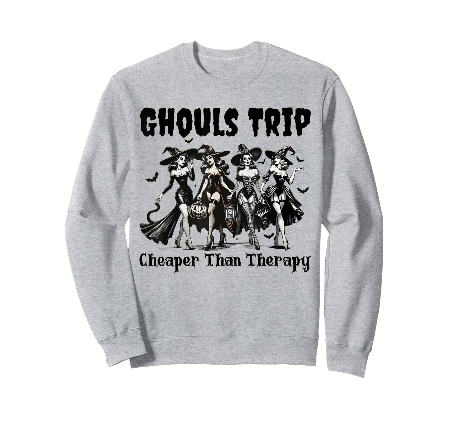 Vintage Ghouls Trip Cheaper Than Witch Therapy Halloween T-Shirt
