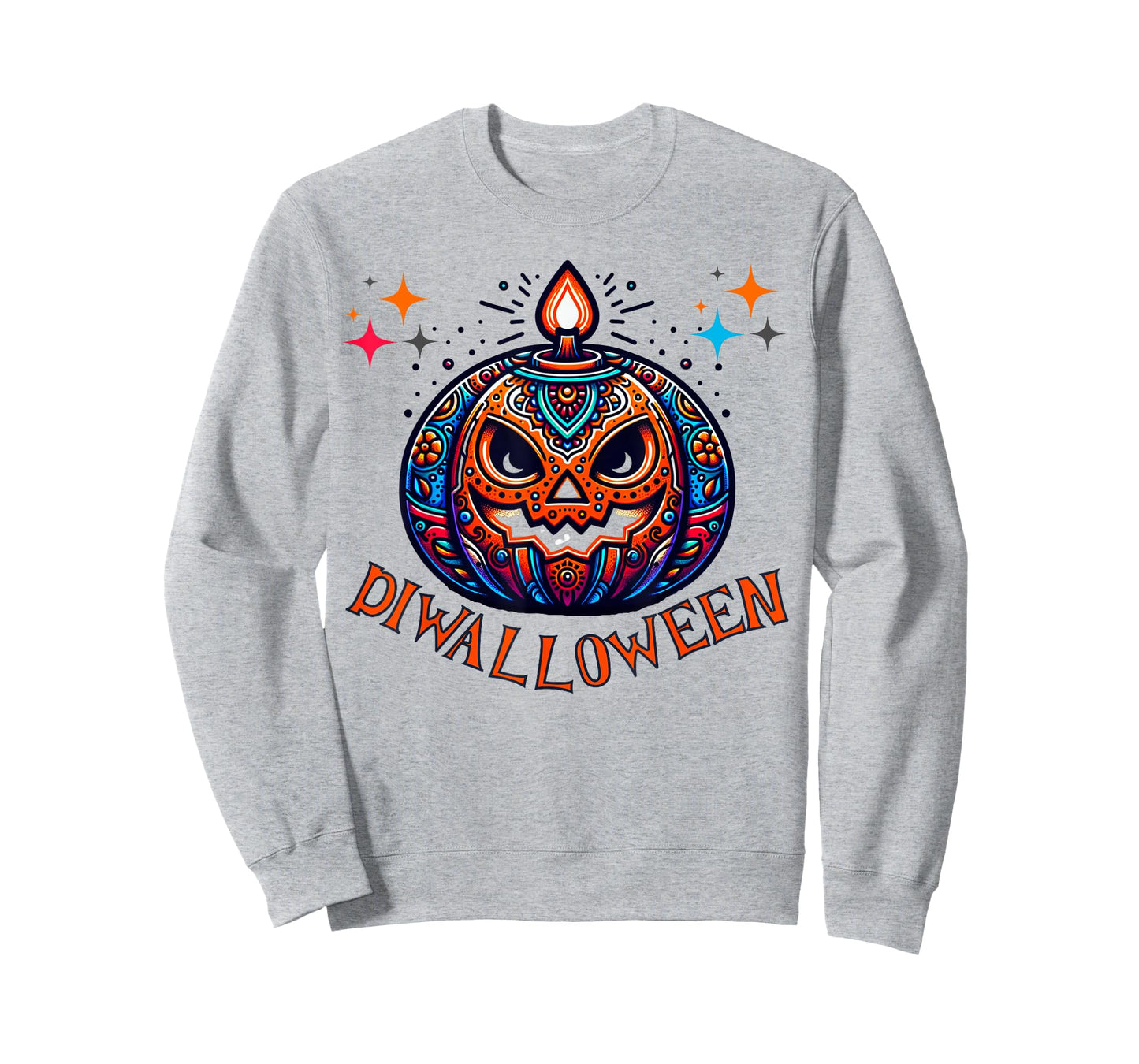 Diwalloween Diwali Halloween Ghost Pumpkin Lantern Deepavali T-Shirt