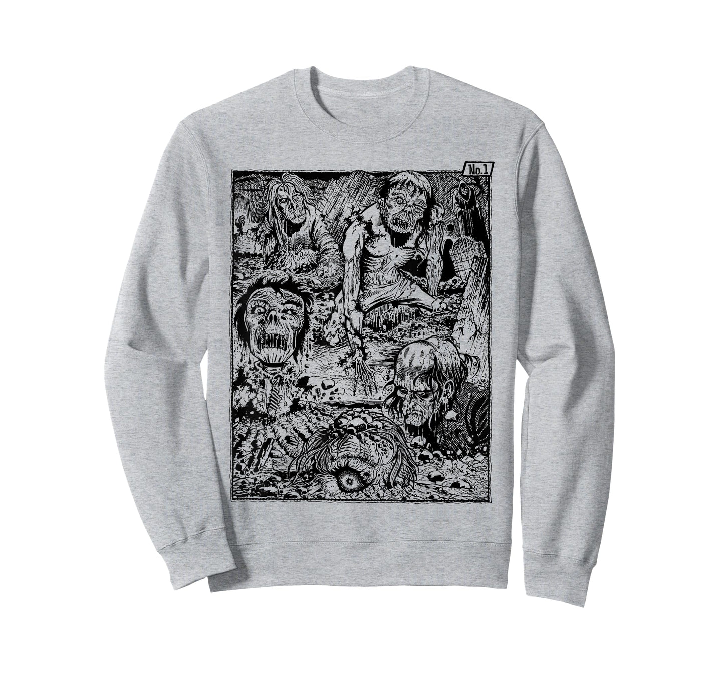 Vintage Zombie Night at the Cemetery The Living Dead T-Shirt