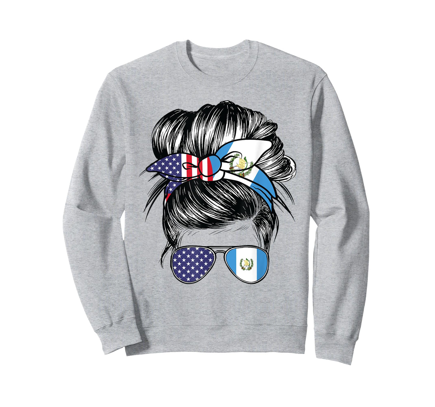 Guatemala Flag American Women Girl USA Heritage Guatemalan T-Shirt