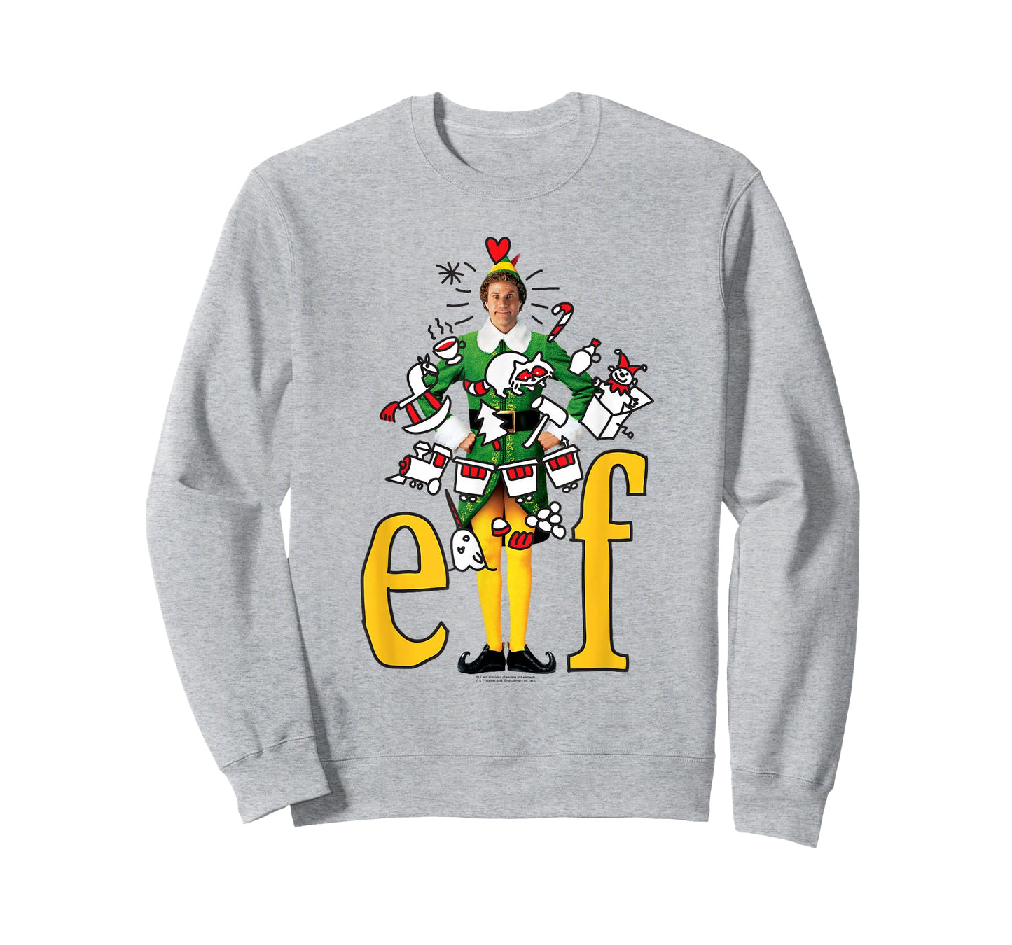 Elf Movie Buddy The Elf Doodles T-Shirt