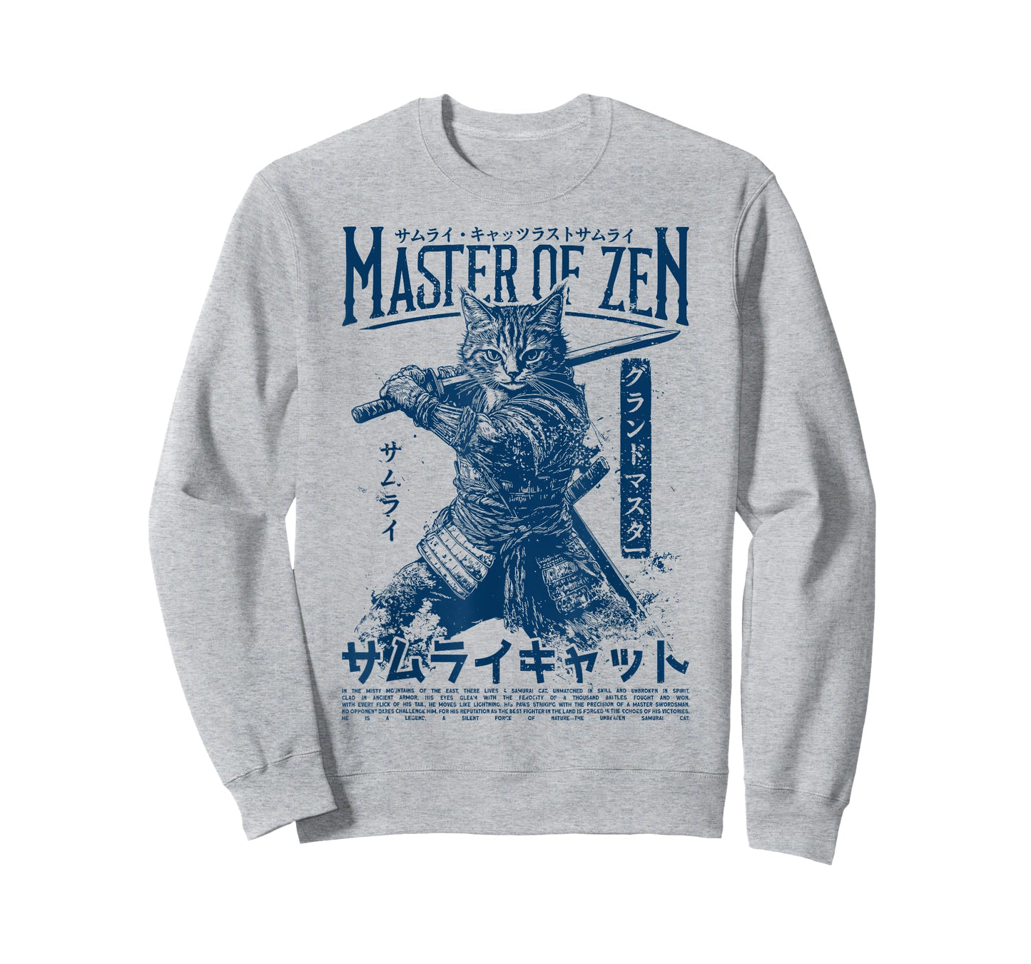 Samurai Cat Warrior Ukiyo Otaku Streetwear Cat Samurai T-Shirt