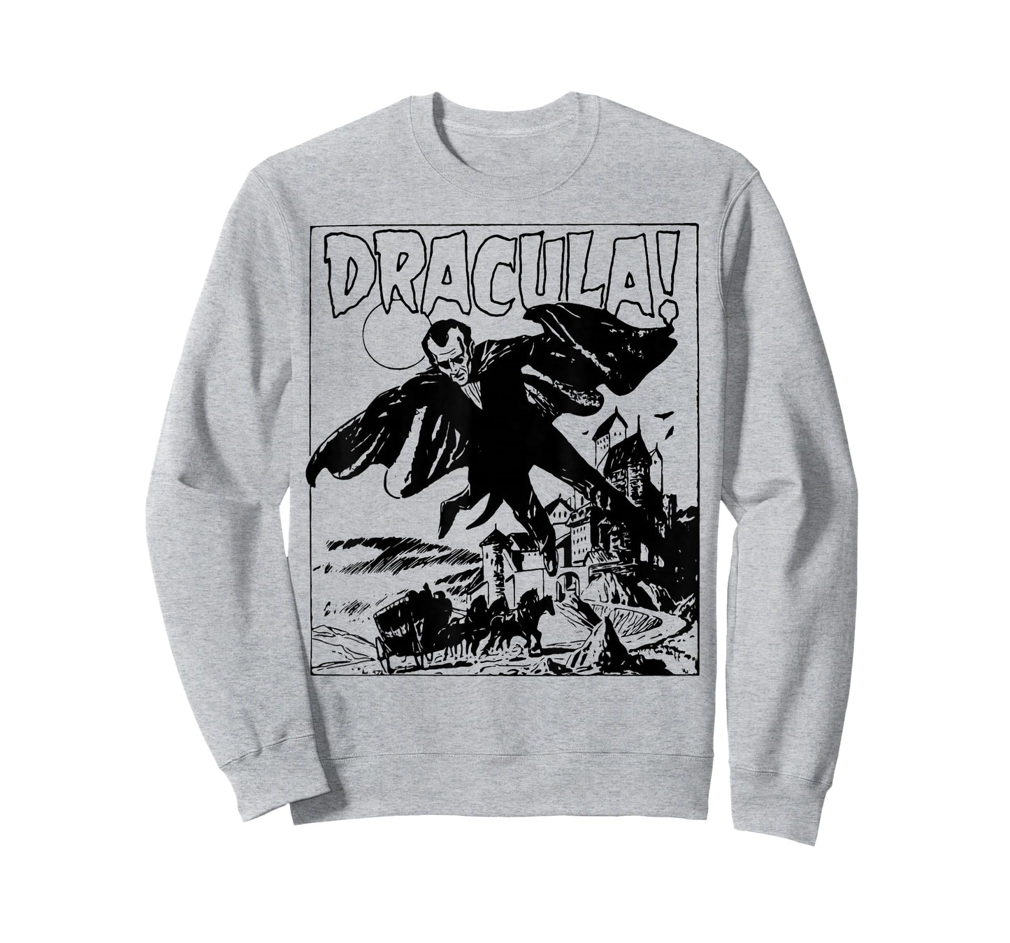 Retro Horror Movie Monster Vampire Vintage Halloween Dracula T-Shirt