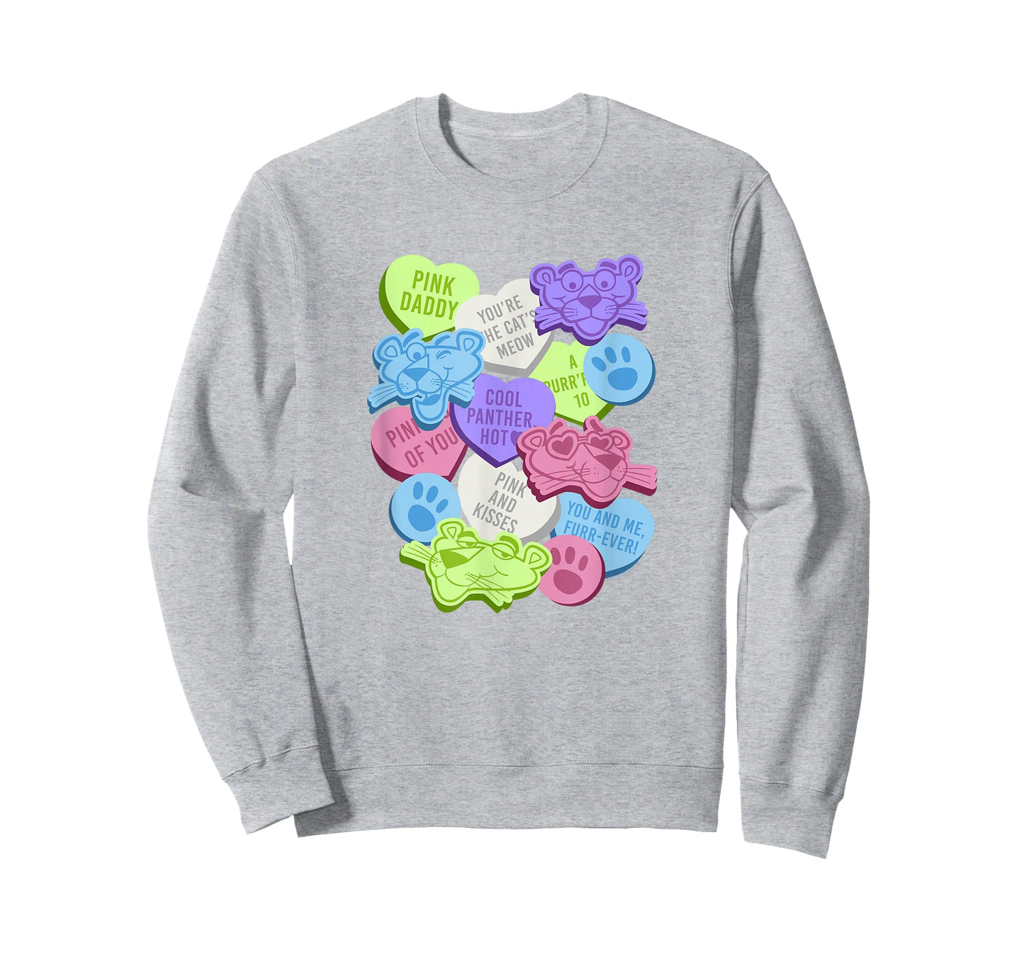 The Pink Panther Valentine's Day Candy Hearts T-Shirt