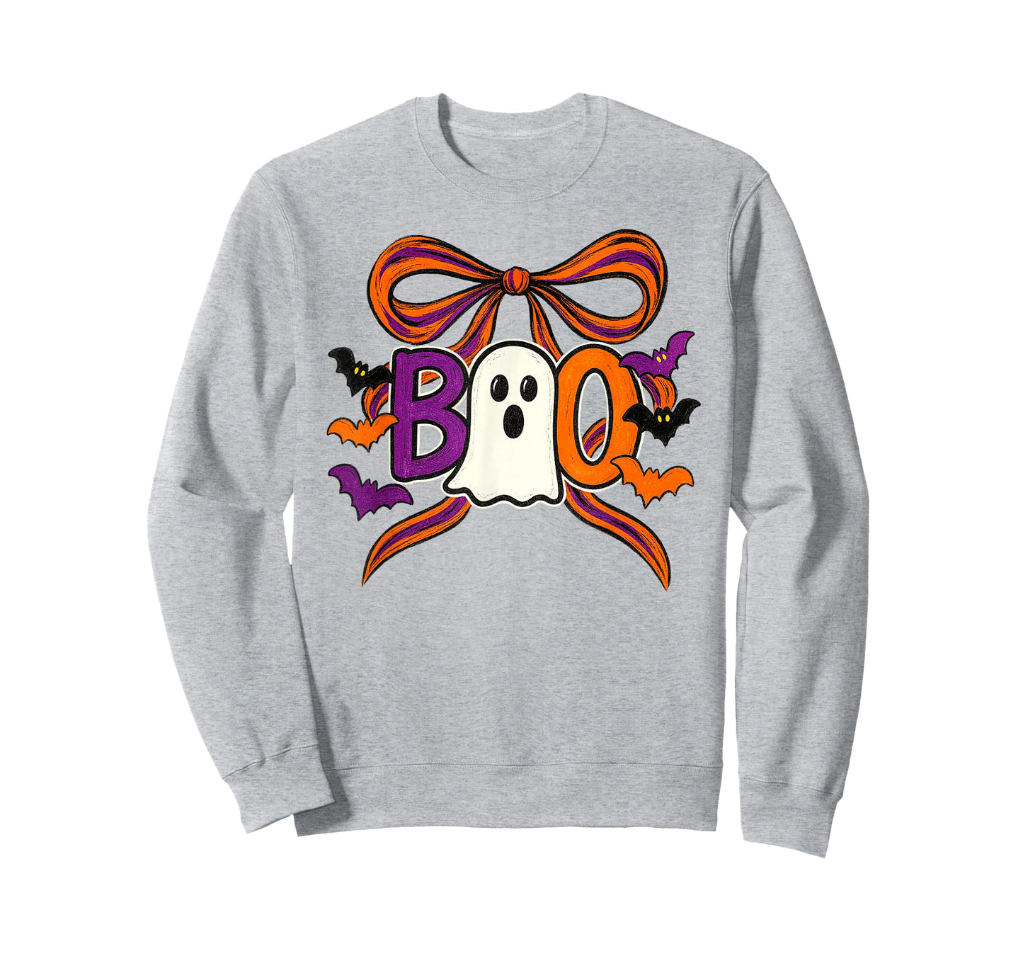 Coquette Boo Ghost Bow Cute Spooky Funny Halloween for Girl T-Shirt