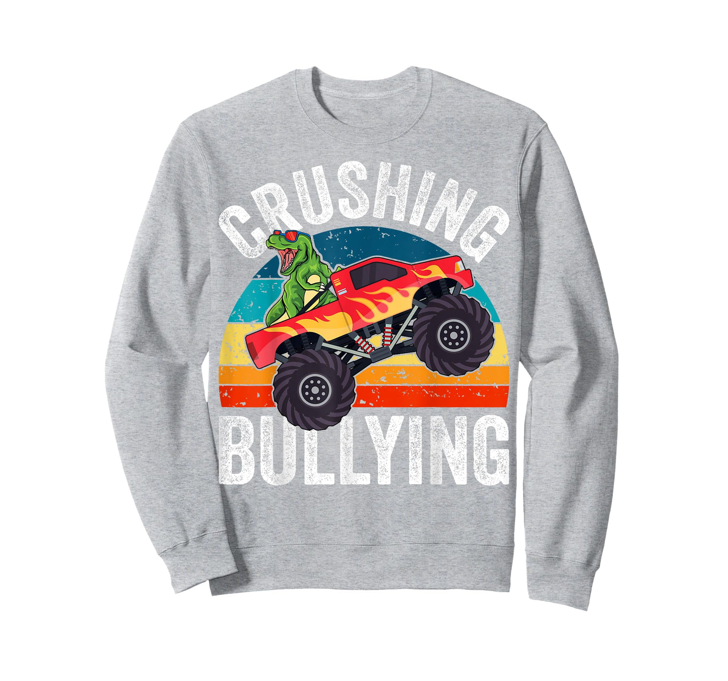 Crushing Bullying Monster Truck Kids Unity Day Orange T-Shirt