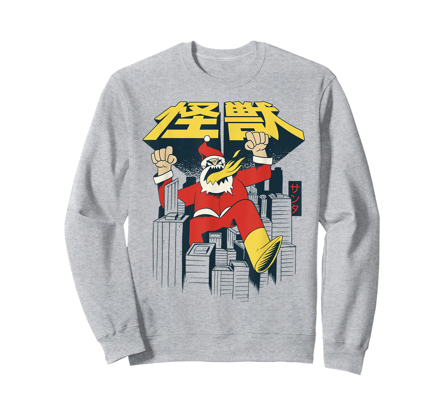 Japan retro Christmas grunge vintage Kanji Santa Claus T-Shirt