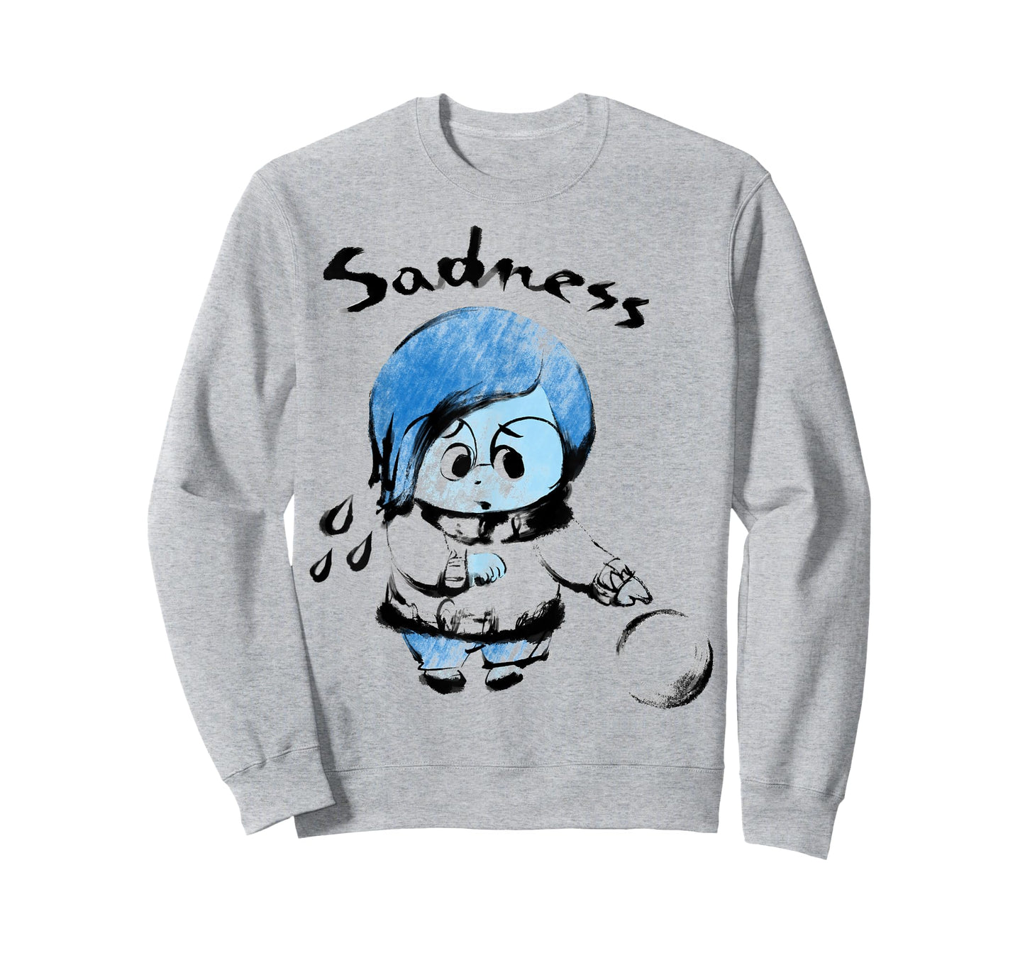 Disney Pixar Inside Out Sadness Watercolor Graphic T-Shirt T-Shirt