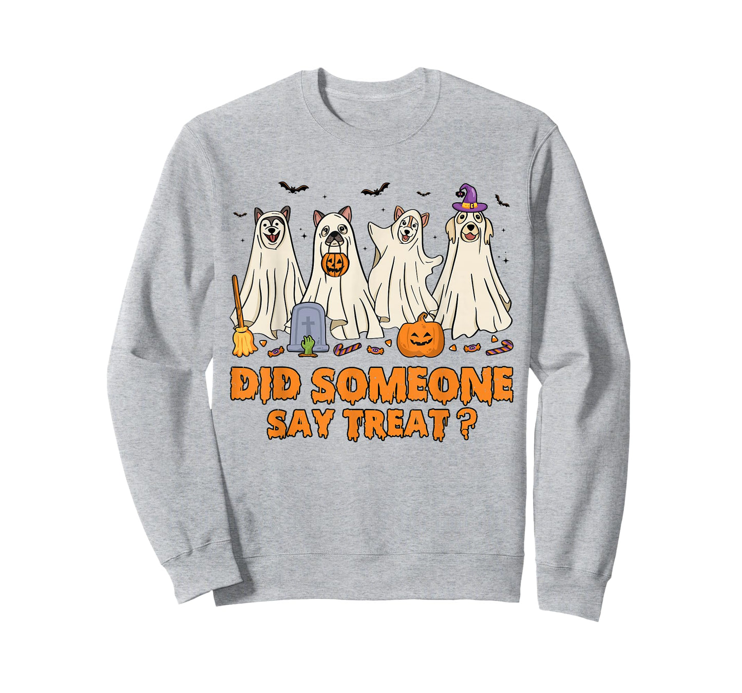 Halloween Ghost Dogs Did Someone Say Treat Ghost Dog Boo T-Shirt