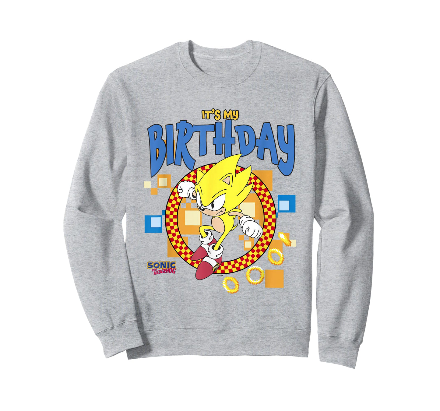 Sonic The Hedgehog Birthday It's My B-Day Super Sonic T-Shirt