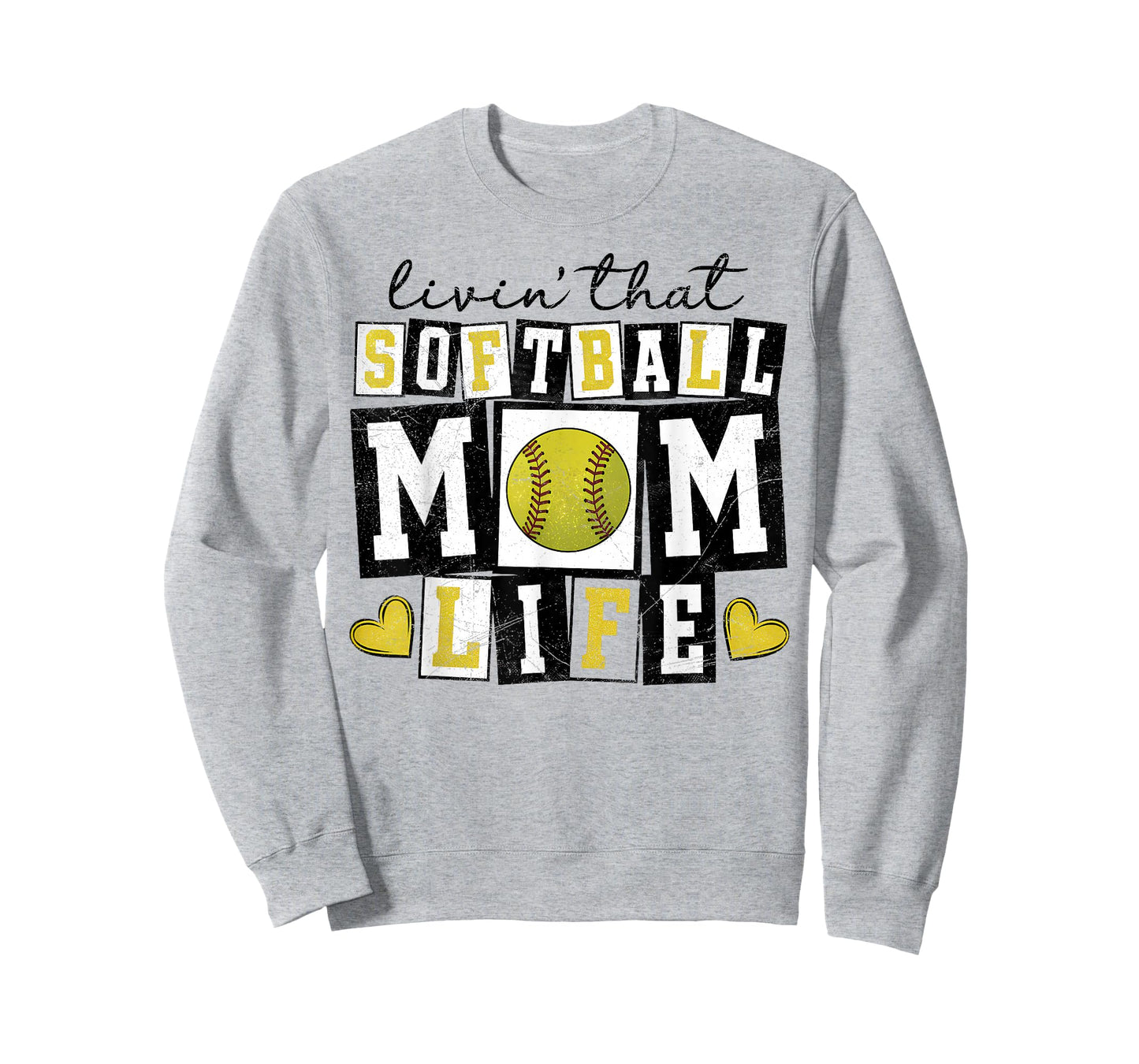 Loving That Softball Mom Life Mother Mama Girl Women T-Shirt