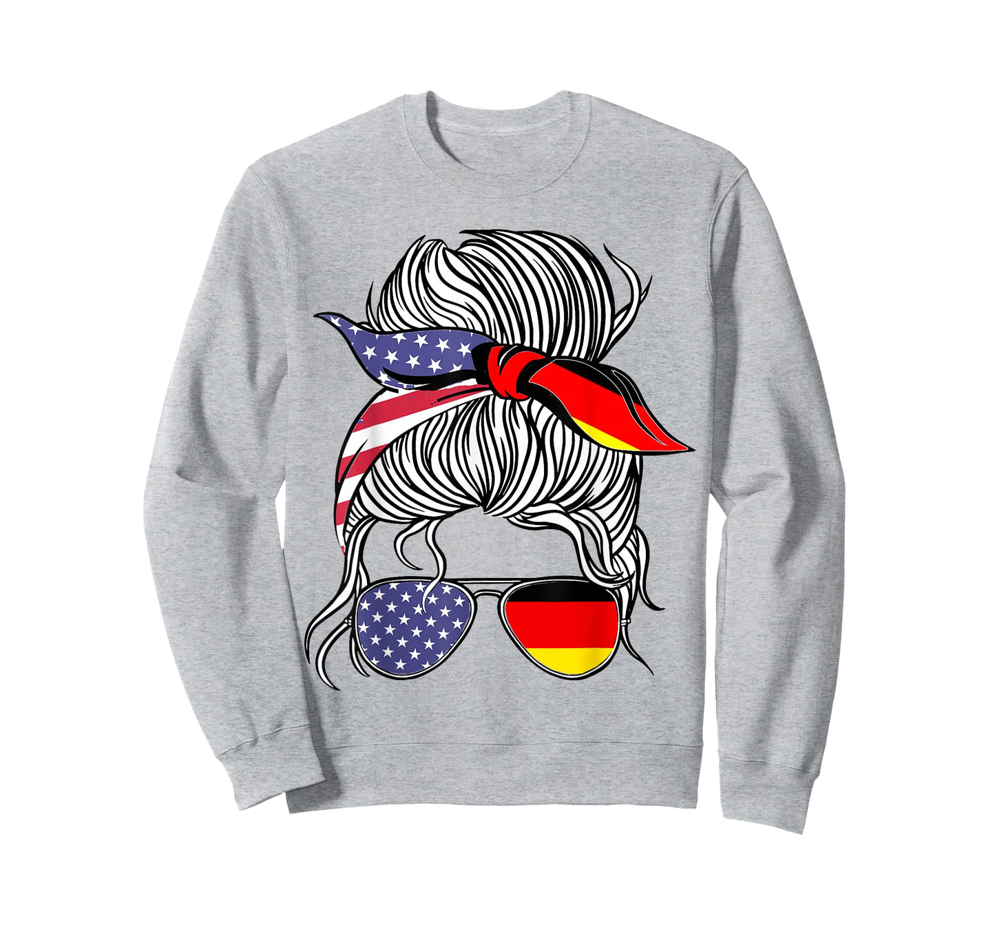 German American Patriot Grown Proud Women Girl Flag T-Shirt