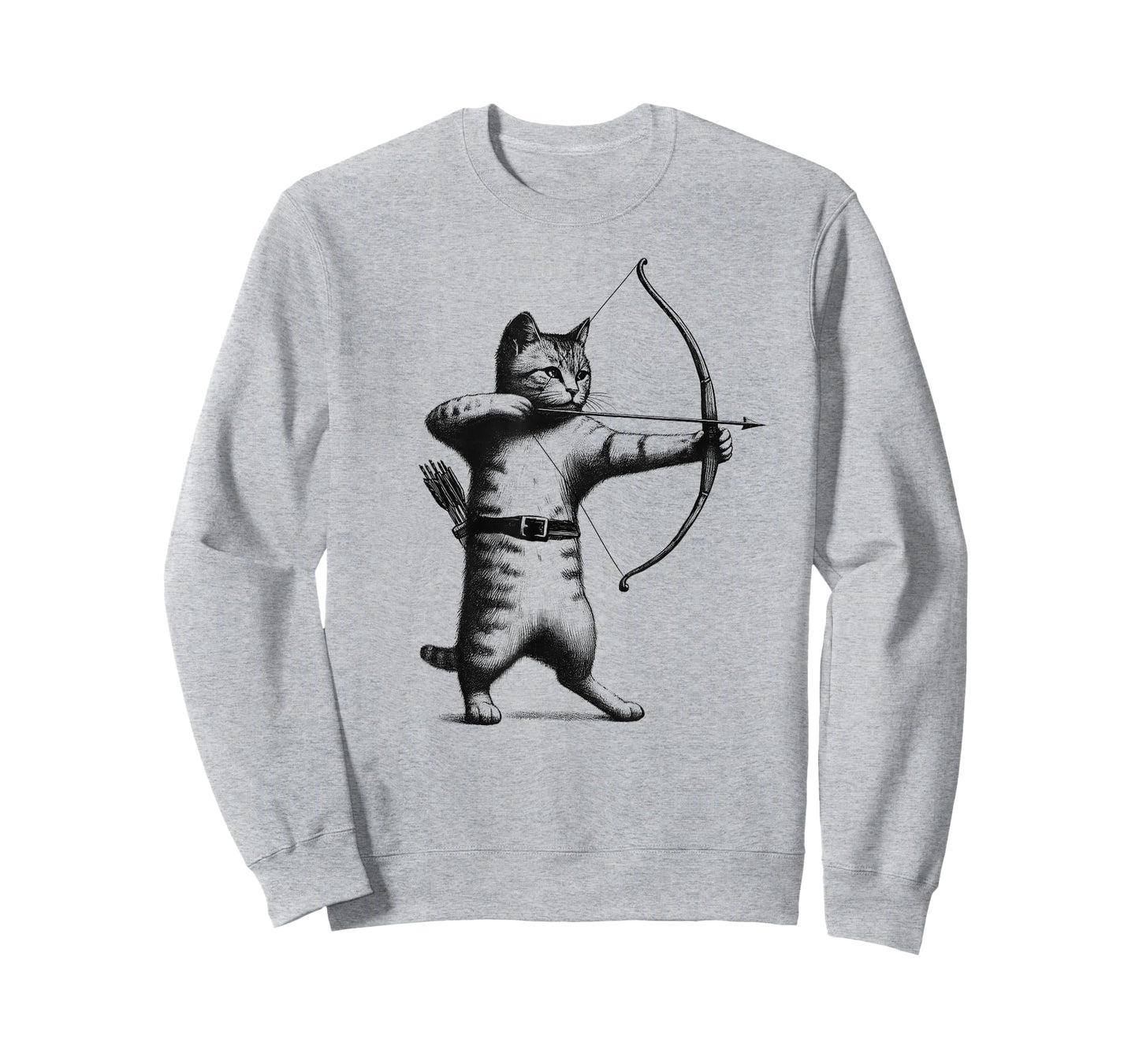 Vintage Archery Cat Kitten Lover Archery T-Shirt