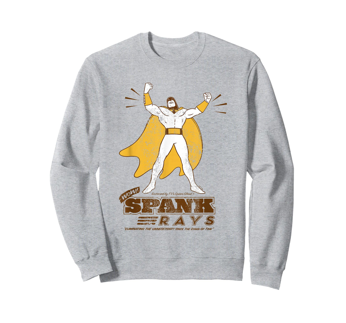 Space Ghost Vintage Spank Rays Distressed Superhero Pose T-Shirt