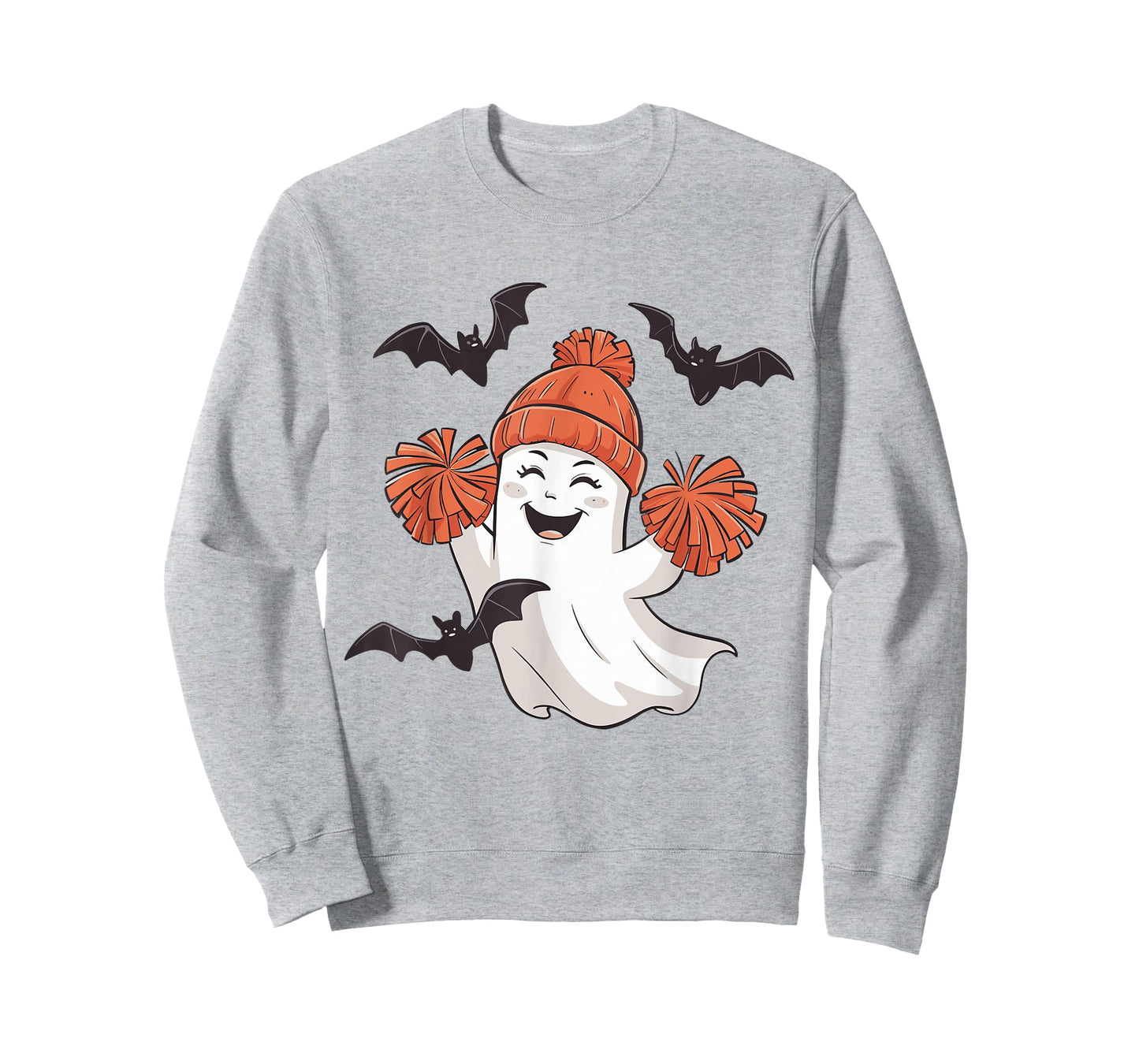 Funny Cheer Ghost Cheerleading Spooky Cheerleader Halloween T-Shirt