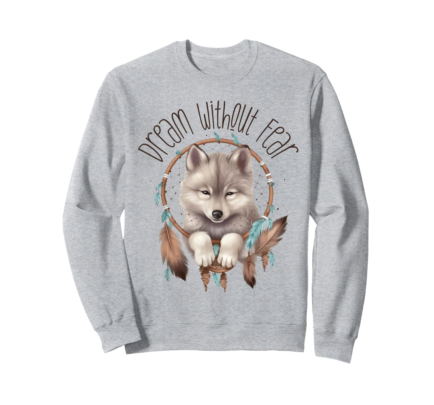 Vintage Western Dreamcatcher Wolf Graphic Design Wolf Women T-Shirt