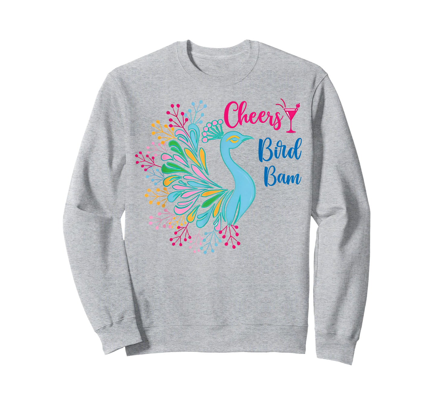 Peacock Mahjong Cheers Bird Bam Chinese Mah Jong Wine Lover T-Shirt