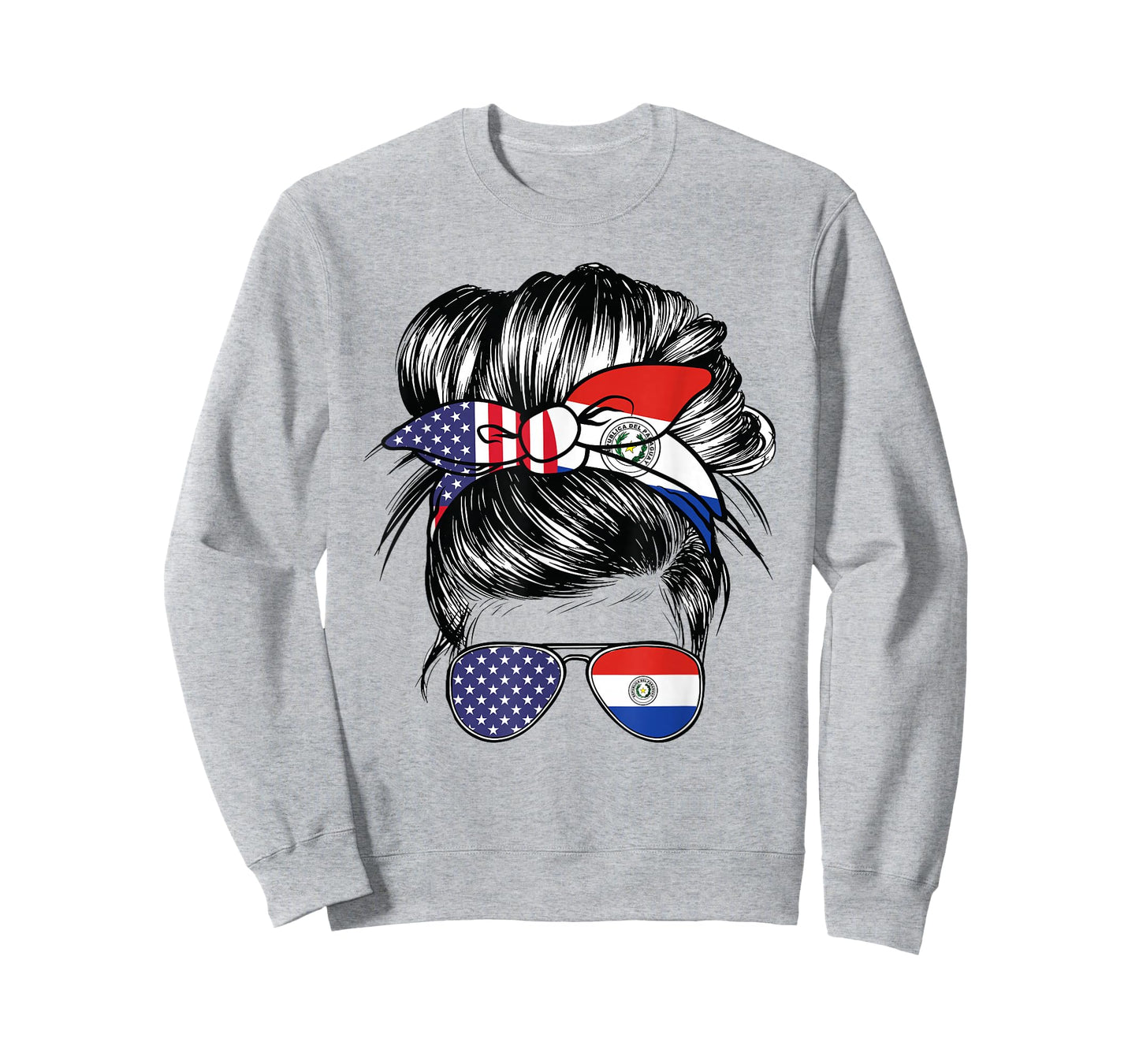 Paraguay Flag American Women Girl USA Heritage Paraguayan T-Shirt