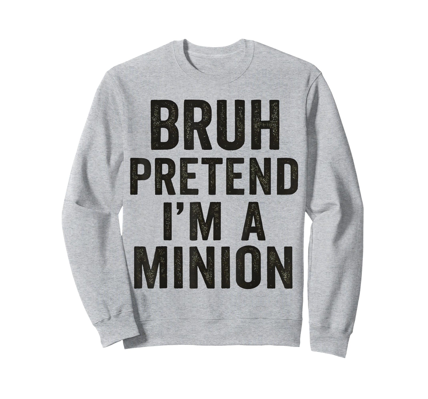 Bruh Pretend I'm Minion Costume Family Lazy Easy Halloween T-Shirt